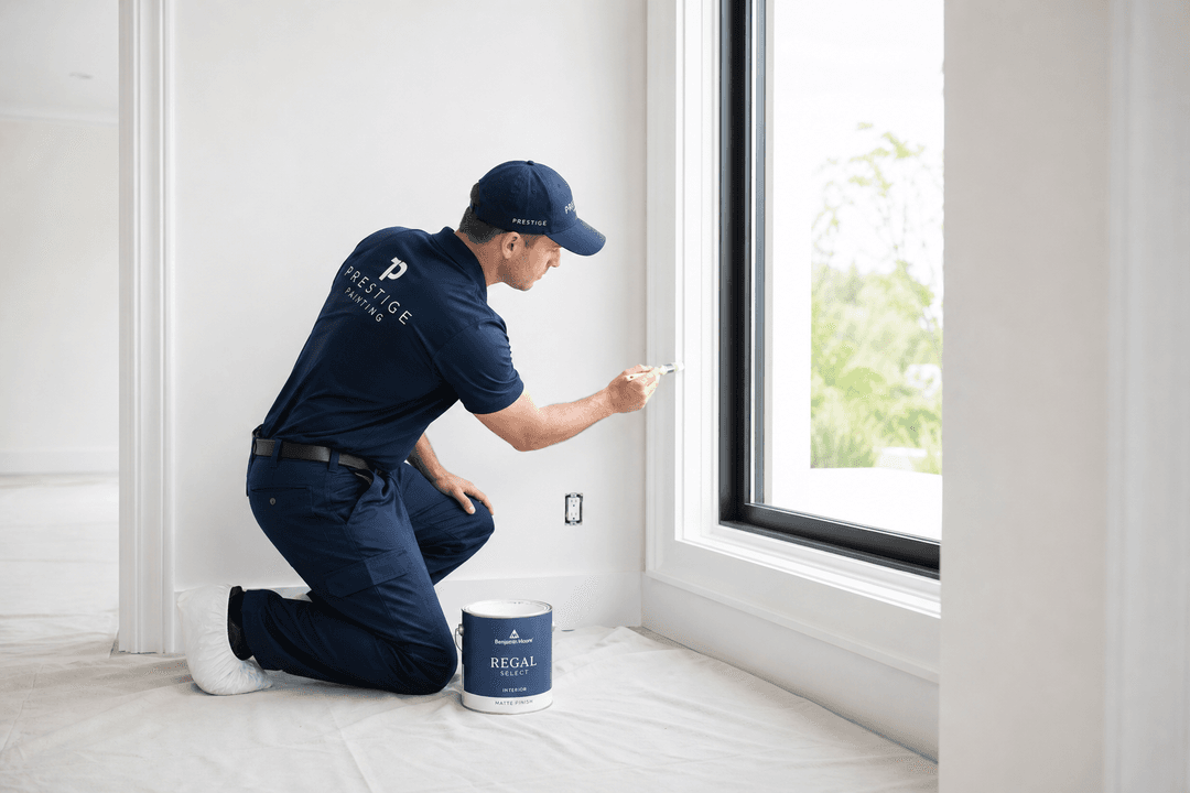 MB Handymen & Carpentry painting an interior
